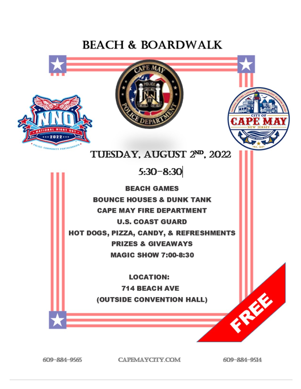 Official Website for the City of Cape May, NJ National Night Out